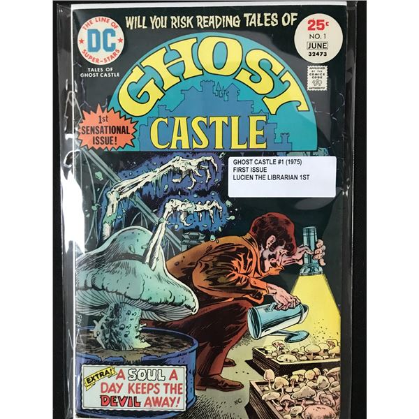 GHOST CASTLE #1 (1975) 1ST LUCIEN THE LIBRARIAN - DC COMICS
