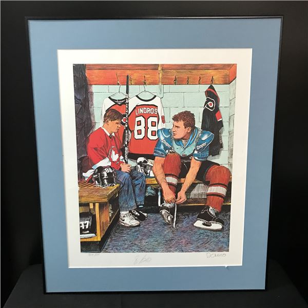 LTD EDITION ERIC LINDROS SIGNED 20 X 24 PRINT