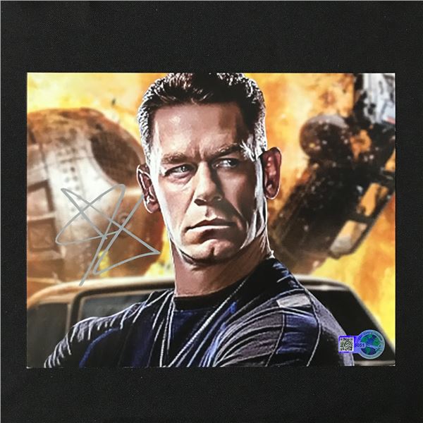 JOHN CENA SIGNED 8X10 - WWOC COA