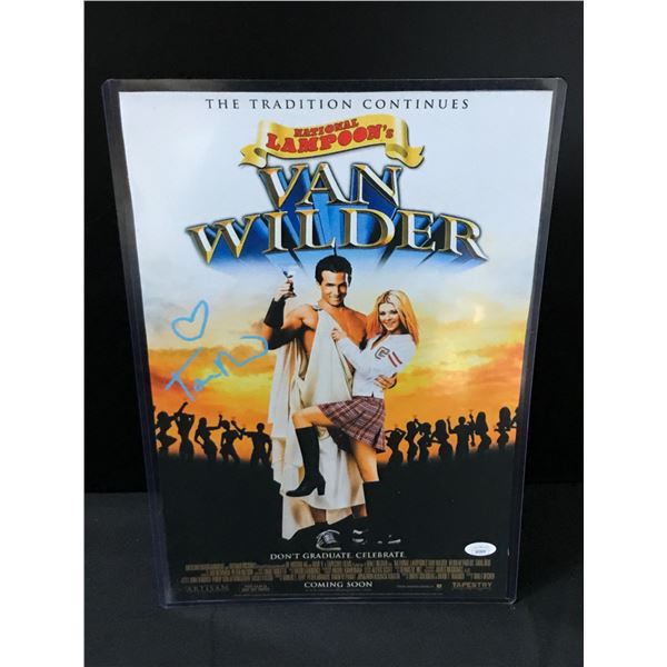 TARA REID SIGNED VAN WILDER MINI POSTER - JSA COA