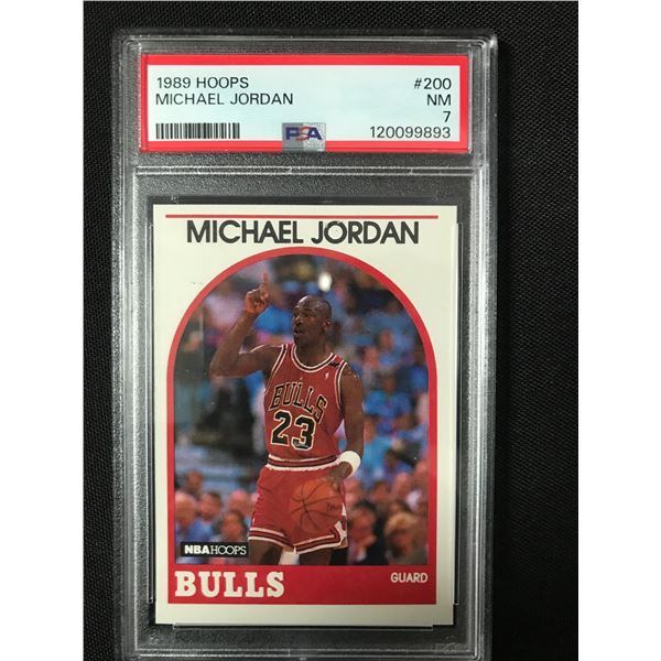 1989 HOOPS MICHAEL JORDAN - PSA GRADE 7
