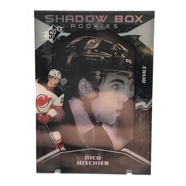 2017-18 UPPER DECK NICO HISCHIER SHADOW BOX ROOKIES TRADING CARD