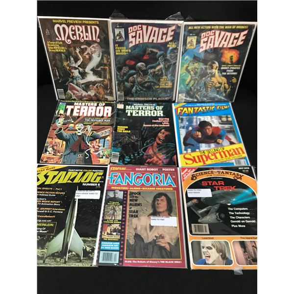 LOT OF 9 COMICS VARIOUS TITLES