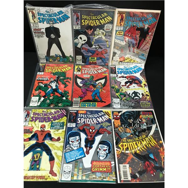 LOT OF 9 SPECTACULAR SPIDERMAN COMICS