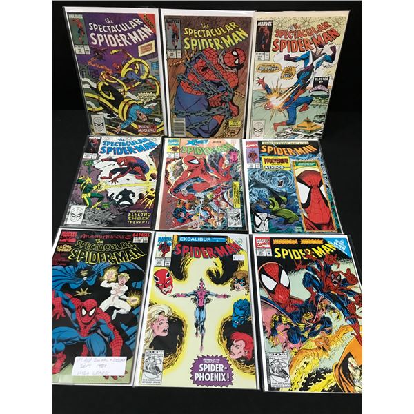 LOT OF 9 SPECTACULAR SPIDERMAN COMICS