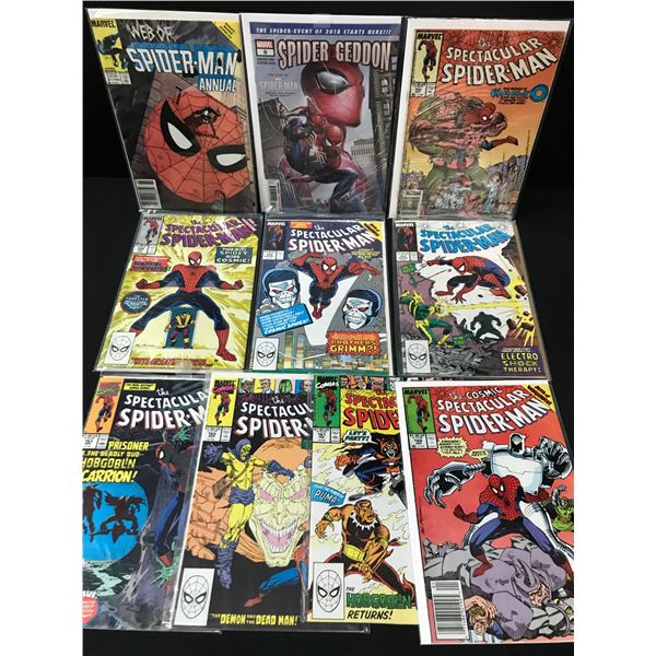 LOT OF 10 SPIDERMAN COMICS (MARVEL COMICS)
