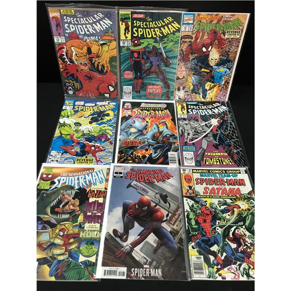 LOT OF 9 SPIDERMAN COMICS