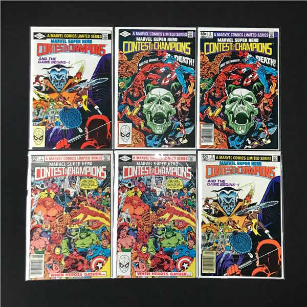 LOT OF 6 MARVEL COMICS CONTEST OF THE CHAMPIONS