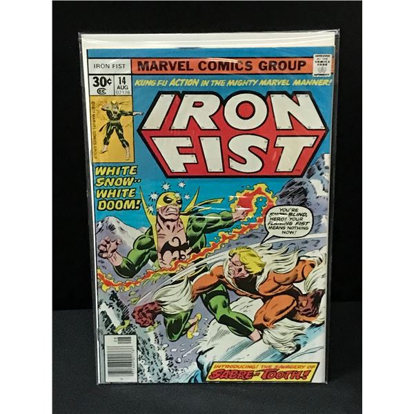 KEY ISSUE IRON FIST NO.14 - MARVEL COMICS (1ST APPEARANCE SABRETOOTH)