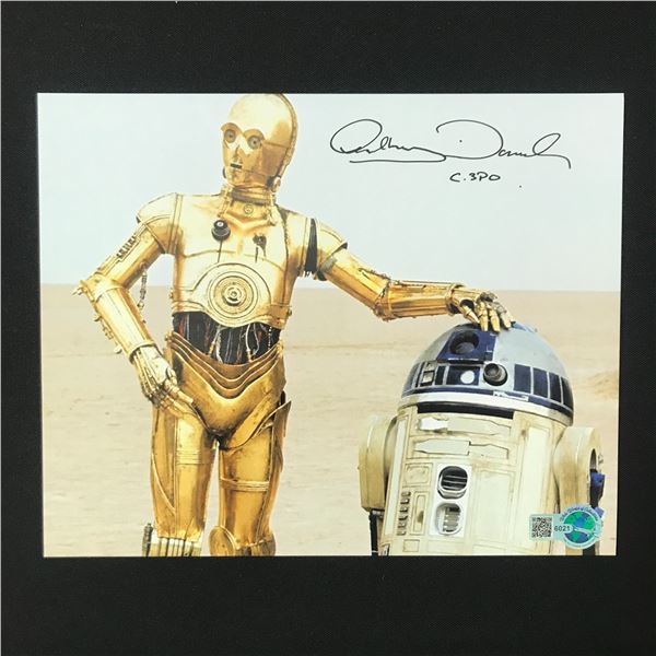 ANTHONY DANIELS SIGNED Star Wars 8X10 - WWOC COA