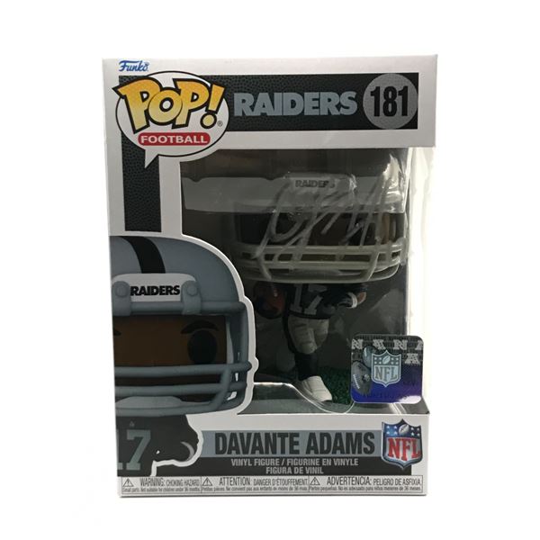 DAVANTE ADAM SIGNED RAIDERS FUNKO POP - ACE COA
