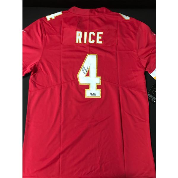 RASHEE RICE SIGNED KANSAS CITY CHIEFS FOOTBALL JERSEY - ACE COA