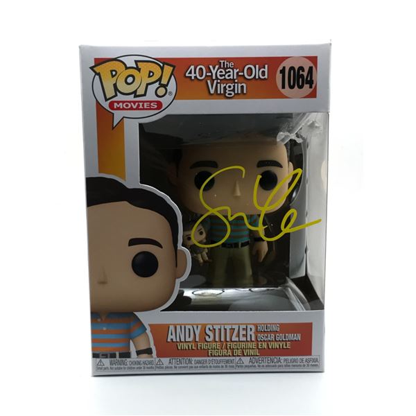 STEVE CARELL SIGNED 40 YEAR OLD VIRGIN FUNKO POP - KB COA