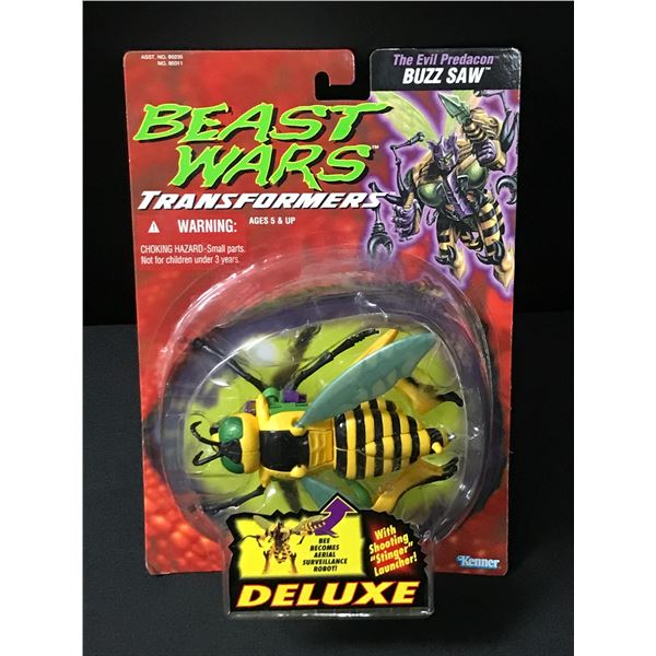 VINTAGE MINT ON CARDTRANSFORMERS BEAST WARS BUZZ SAW ACTION FIGURE IN ORIGINAL BOX