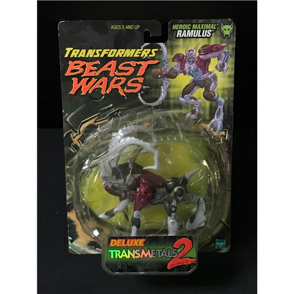 VINTAGE MINT ON CARD TRANSFORMERS BEAST WARS RAMULUS ACTION FIGURE - IN ORIGINAL PACKAGING