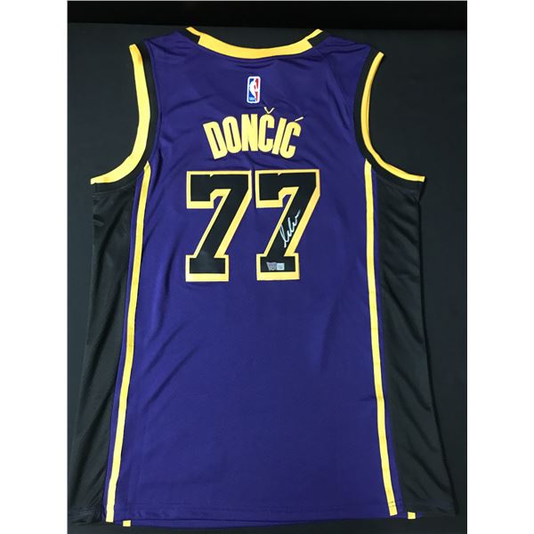 LUKA DONCIC SIGNED Los Angeles LAKERS JERSEY - ACE COA