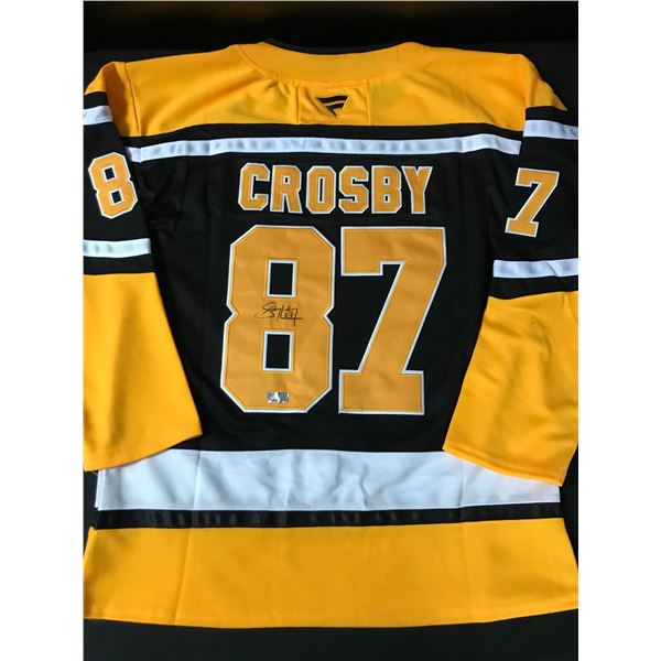 SIDNEY CROSBY SIGNED PITTSBURGH PENGUINS JERSEY ACE COA