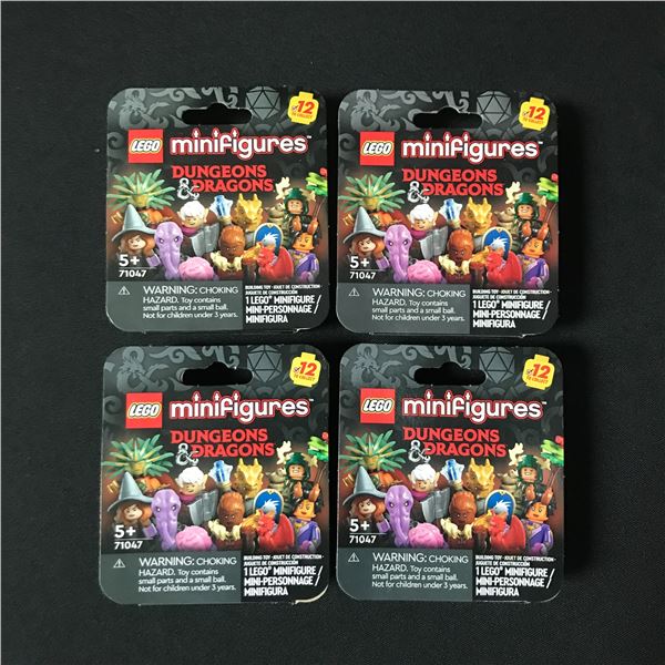 LOT OF 4 LEGO DUNGEONS AND DRAGONS MINI FIGURES SEALED SETS - REITRED