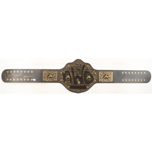 HULK HOGAN SIGNED NWO FULL SIZE WRESTLING BELT (FANATICS COA)
