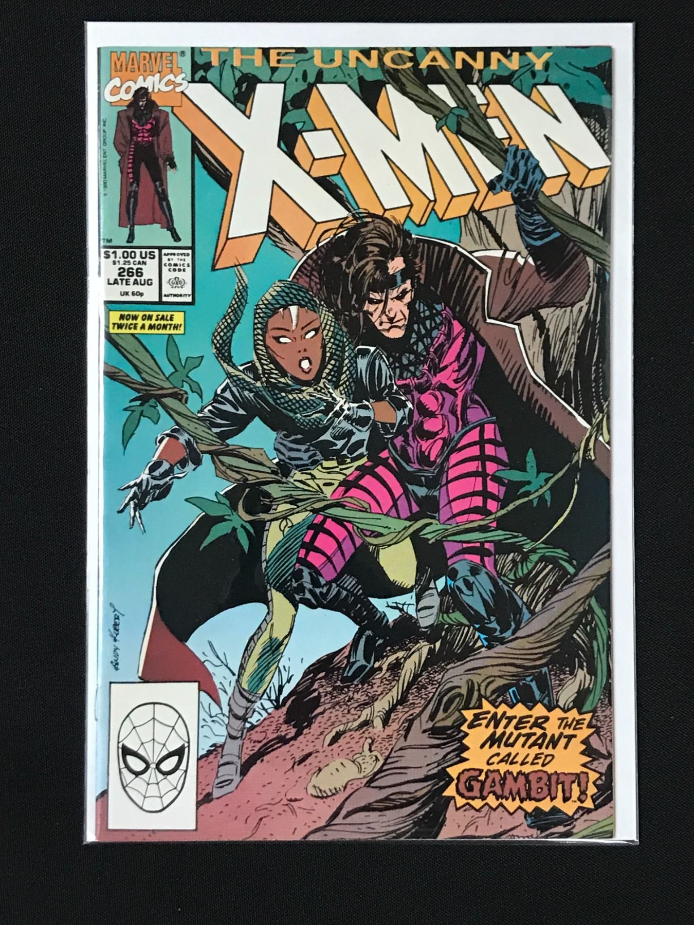 KEY ISSUE MARVEL COMICS NO.266 THE UNCANNY X-MEN (1ST APPEARANCE GAMBIT)