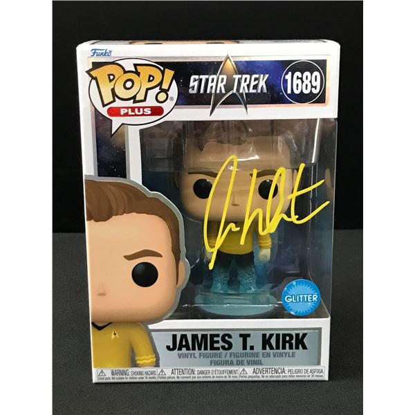 WILLIAM SHATNER SIGNED JAMES T. KIRK FUNKO POP - WWOC COA