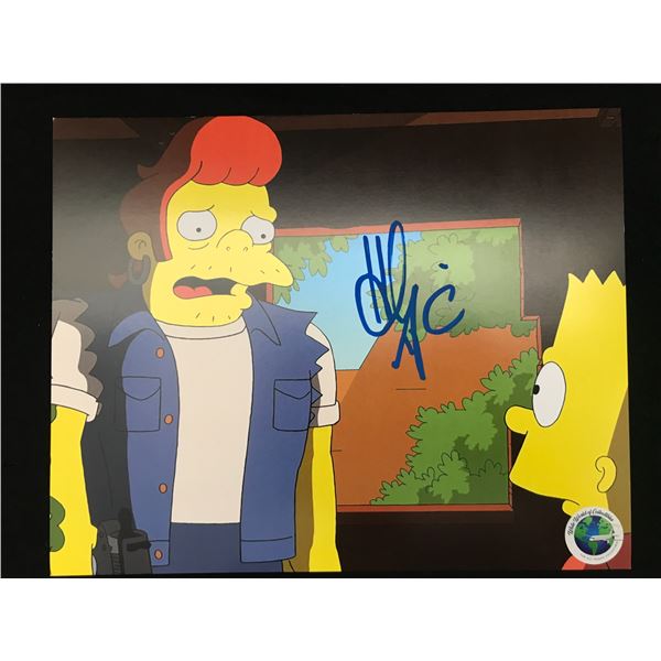 HANK AZARIA SIGNED SNAKE SIMPONS 8X10 -WWOC COA