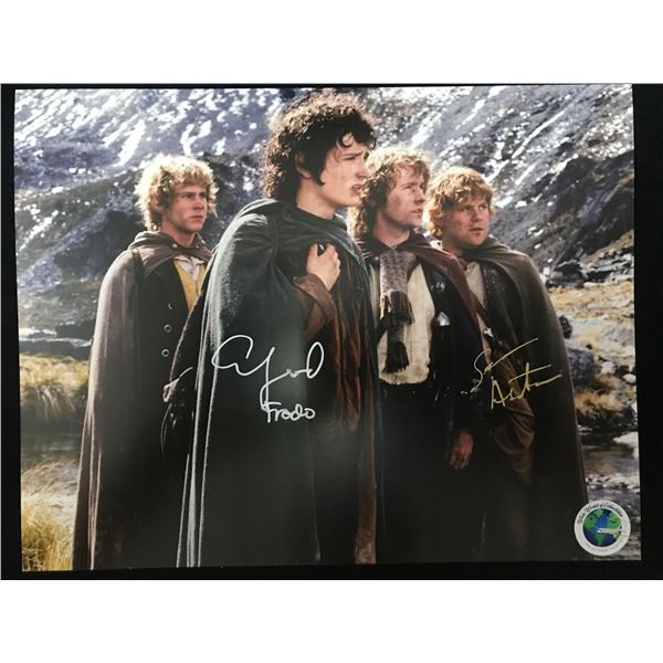 SEAN ASTIN AND ELIJAH WOOD DUAL SIGNED LORD OF THE RINGS 8X10 - WWOC COA