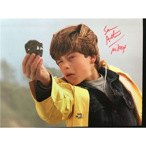 SEAN ASTIN SIGNED AND INSCRIBED GOONIES 8X10 - WWOC COA