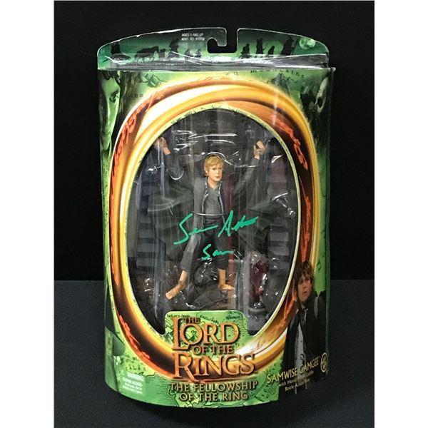 SEAN ASTIN SIGNED AND INSCRIBED LORD OF THE RINGS ACTION FIGURE - PSA AND WOOC COA