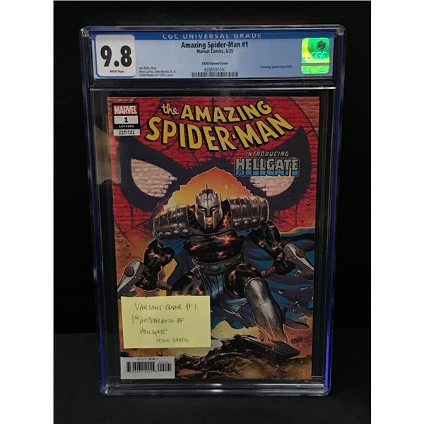 THE AMAZING SPIDERMAN #1 VARIANT COVER #1 - CGC GRADE 9.8