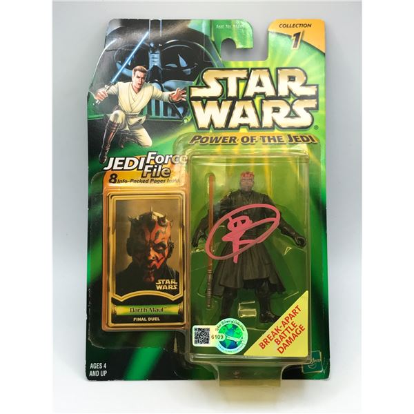 RAY PARK SIGNED DARTH MAUL ACTION FIGURE - WWOC COA