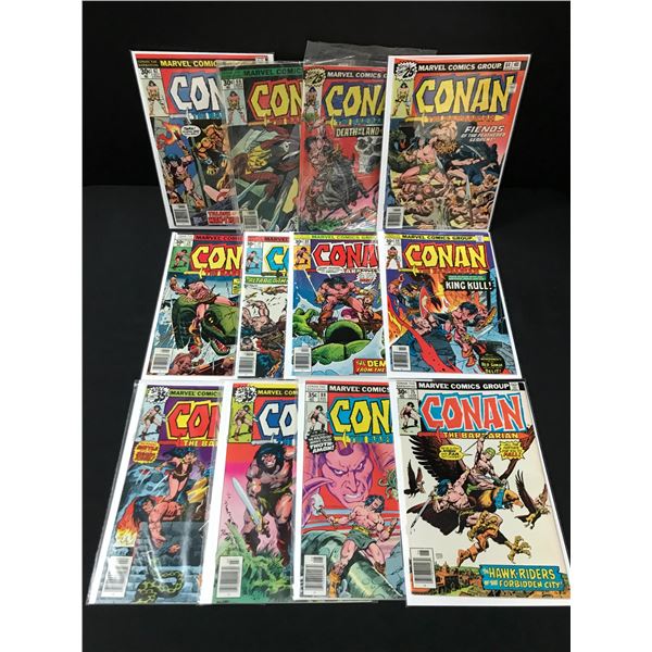 LOT OF 12 CONAN COMICS (MARVEL COMICS)