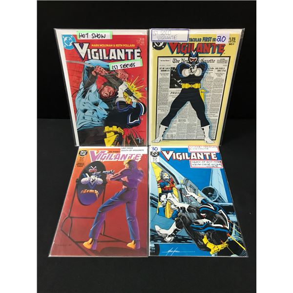 LOT OF 4 VIGILANTE COMICS (DC COMICS)