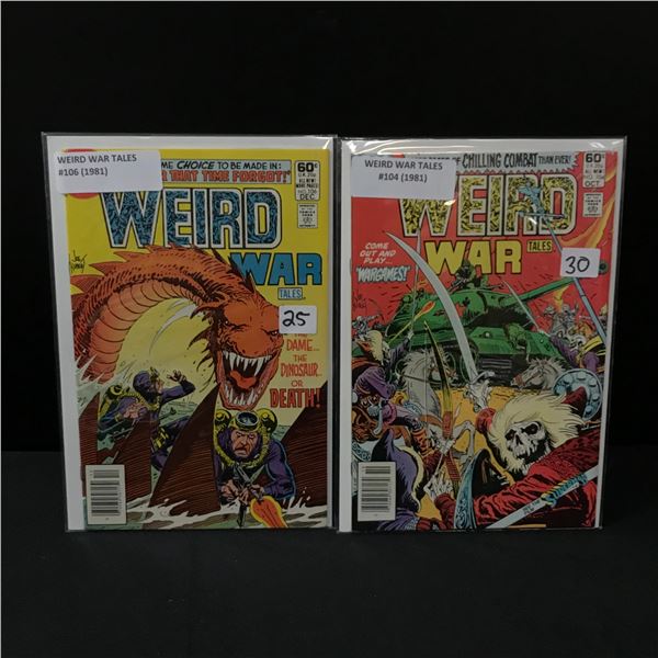 LOT OF 2 WEIRD WAR TALES COMICS