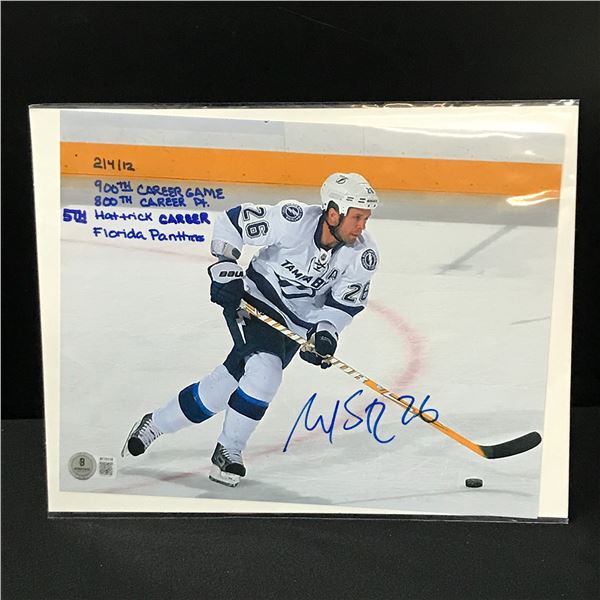 MARTIN ST LOUIS SIGNED AND INSCRIBED 8X10 - BECKETT COA