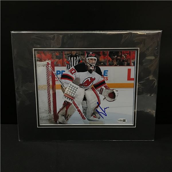 MARTIN BRODEUR SIGNED AND MATTED 8X10 - JSA COA