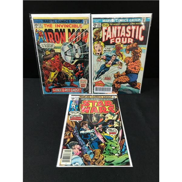 LOT OF 3 BRONZE AGE MARVEL COMICS - VARIOUS TITLES