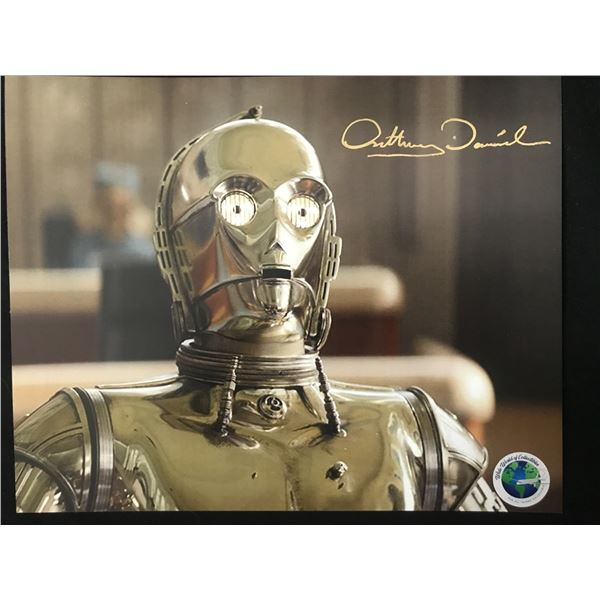 ANTHONY DANIELS SIGNED C3P0 Star Wars 8X10 - WWOC COA
