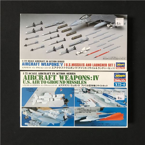 LOT OF 2 SEALED HASEGAWA MODEL AIRPLANE KITS