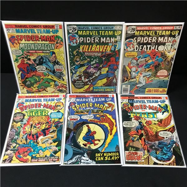 LOT OF 6 MARVEL TEAM UP COMICS