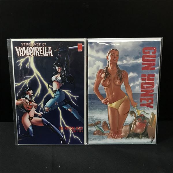 LOT OF 2 COMICS GUN HONEY AND VAMPERELLA NO.1