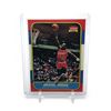 Image 1 : MICHAEL JORDAN SIGNED FLEER REPRODUCTION ROOKIE CARD
