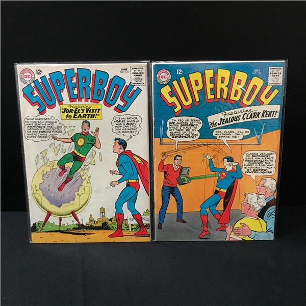 LOT OF 2 SUPERBOY COMICS #121-122 - DC COMICS