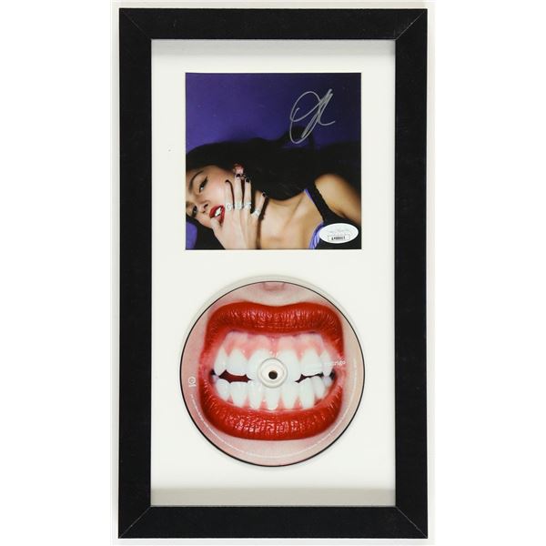OLIVIA RODRIGO SIGNED 'GUTS' CD ALBUM INSERT DISPLAY - JSA COA