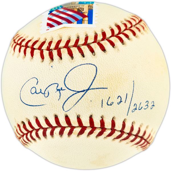 CAL RIPKEN JR SIGNED BASEBALL 1621/2632 BECKETT COA