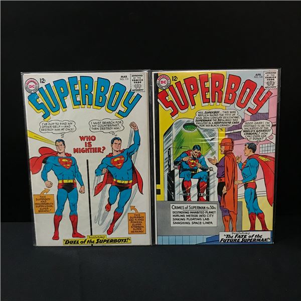 LOT OF 2 SILVER AGE SUPERBOY COMICS (DC COMICS)