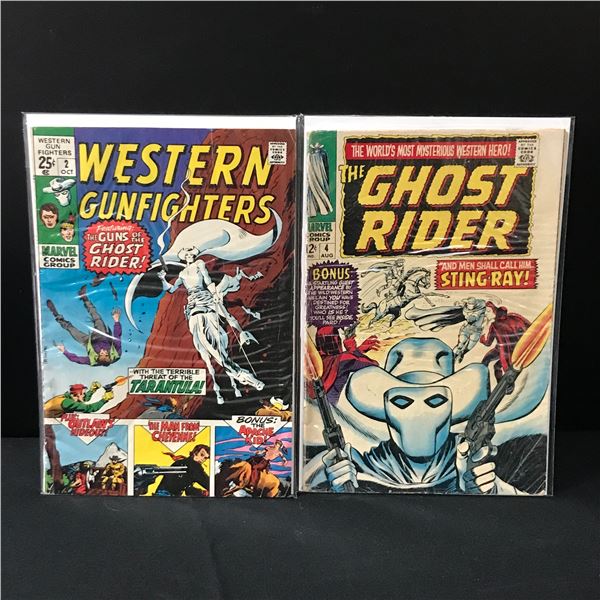MARVEL COMIC LOT WESTERN GUNFIGHTERS NO.2 AND GHOST RIDER NO.4
