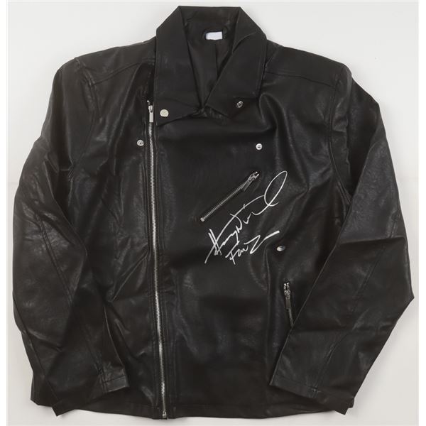 HENRY WINKLER SIGNED AND INSCRIBED HAPPY DAYS LEATHER JACKET (SCHWARTZ COA)