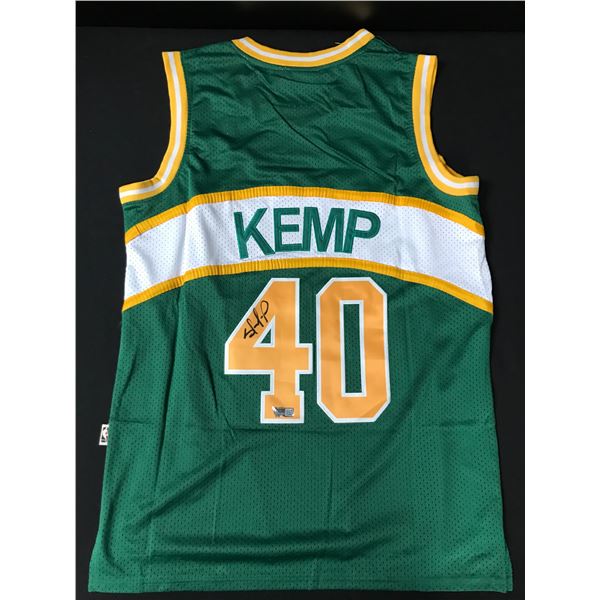 SHAWN KEMP SIGNED SEATTLE SUPERSONICS BASKETBALL JERSEY - ACE COA