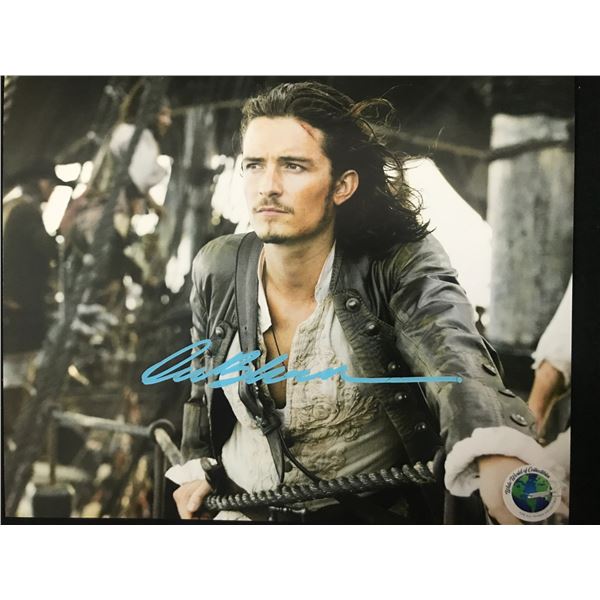 ORLANDO BLOOM SIGNED PIRATES OF THE CARIBEAN 8X10 - WWOC COA